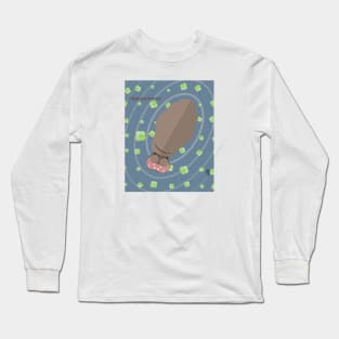 Minimal Zoo Art Series | A to Z  | Hippo Long Sleeve T-Shirt